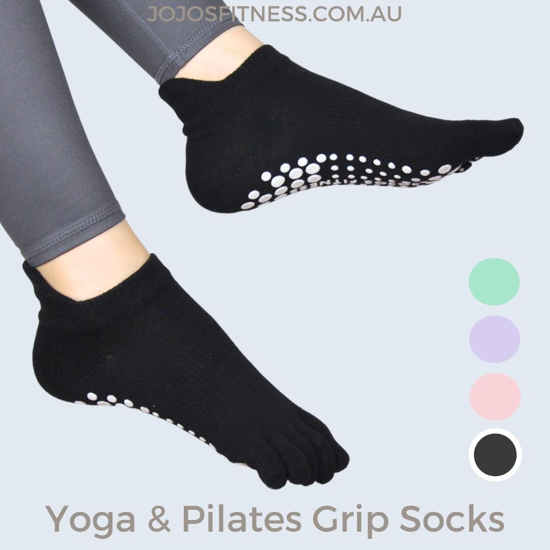 Pilates/Yoga Socks Australia Full Toe and Half-Toe Grip Socks – JoJo's  Fitness